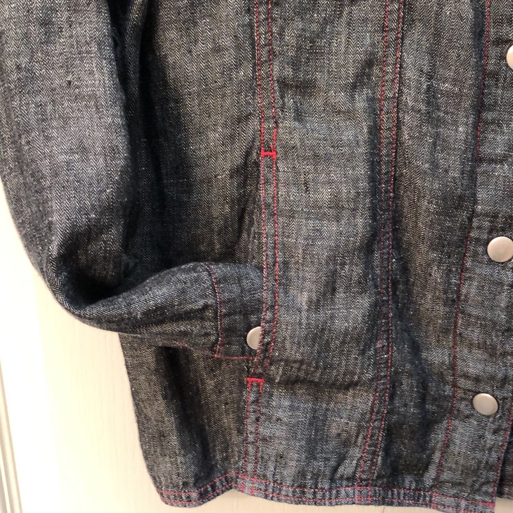 Chico’s Linen Shirt/Jacket - Picture 3 of 7